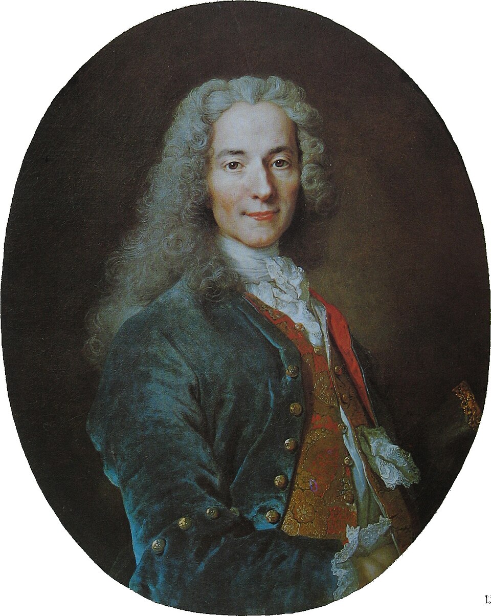 Porträt Voltaires von Nicolas de Largillière, um 1724